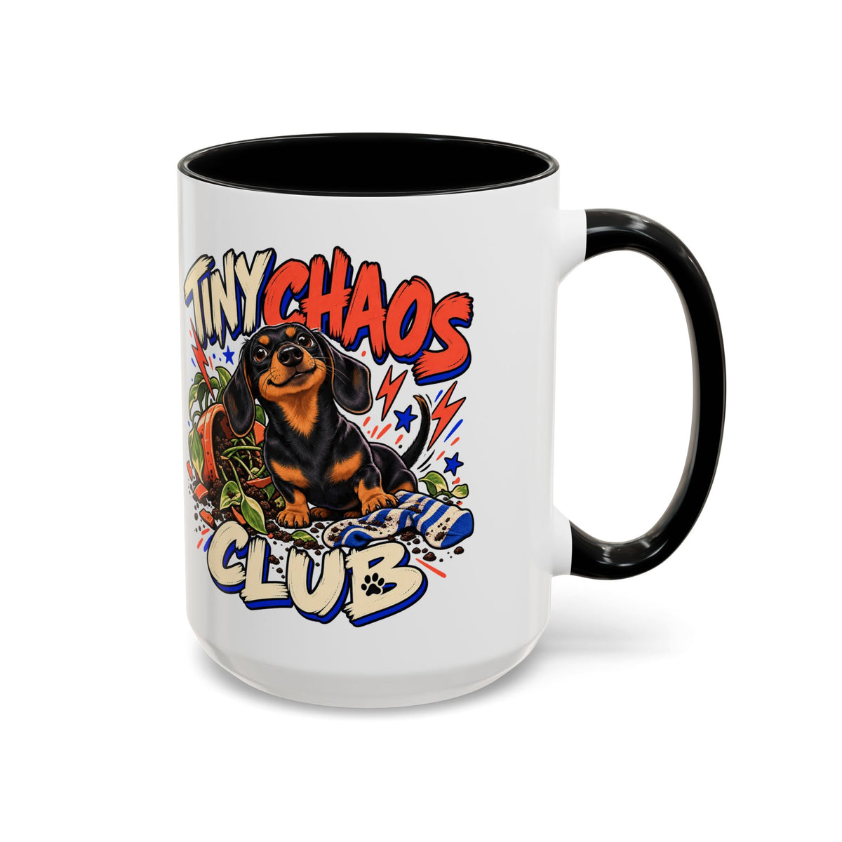 Tiny Chaos Club — Custom Pet Portrait Accent Mug