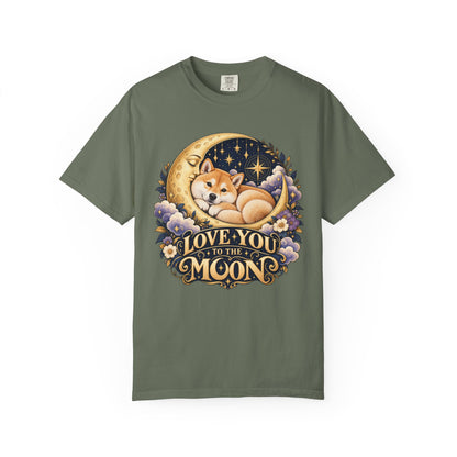 Love You to the Moon — Custom Pet Portrait Premium Tee