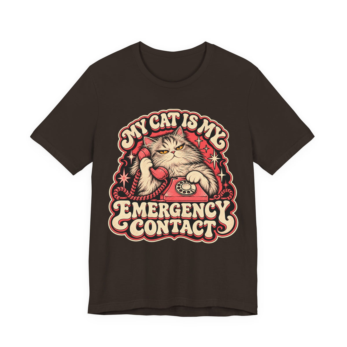 My Cat Is My Emergency Contact — Unisex Tee