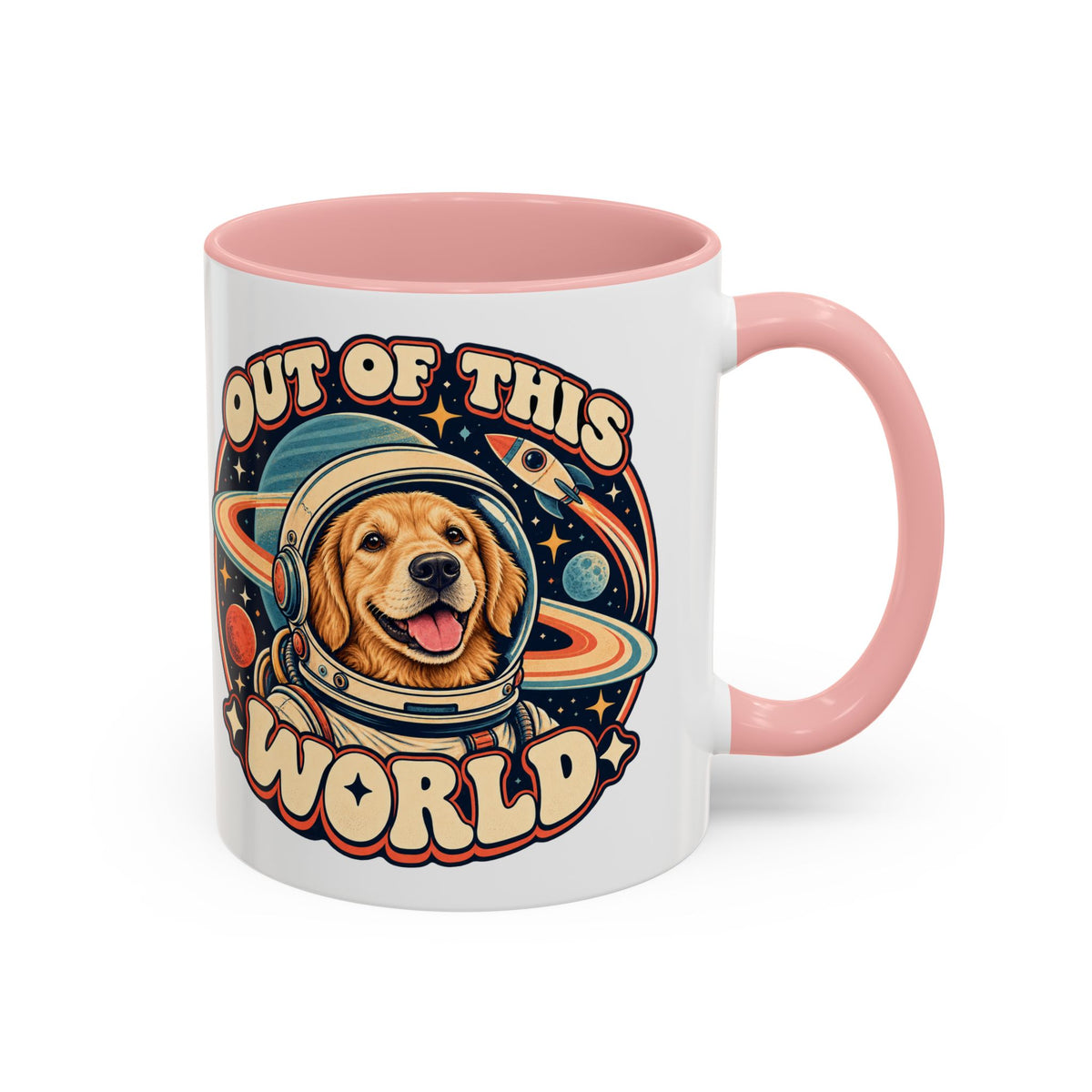 Space Cadet — Custom Pet Portrait Accent Mug