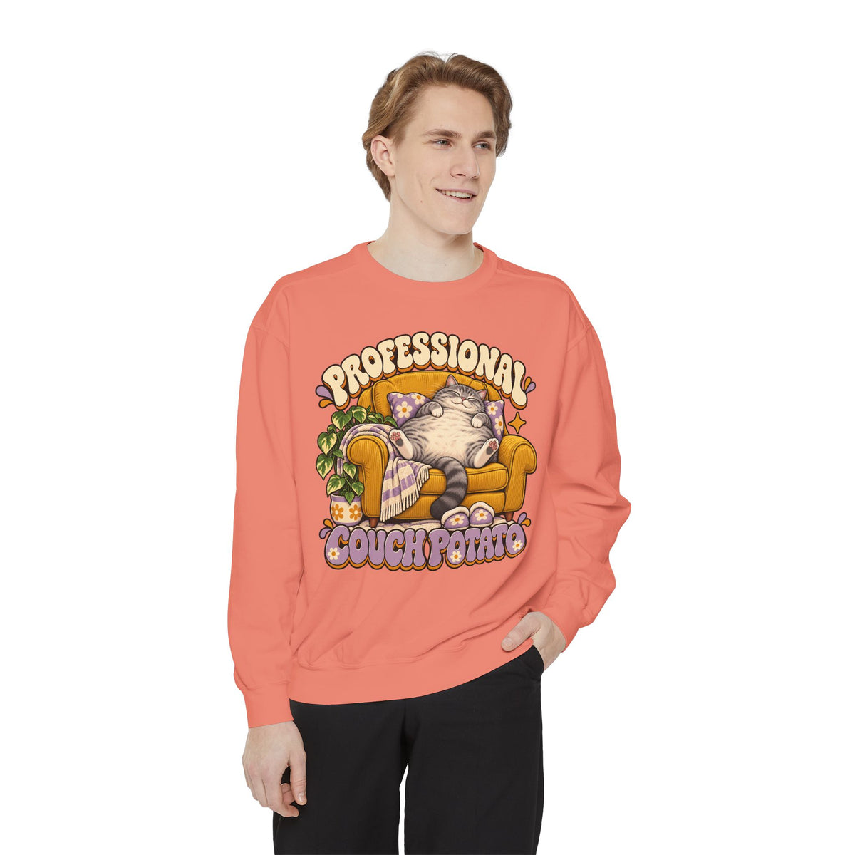 Couch Potato — Custom Pet Portrait Crewneck