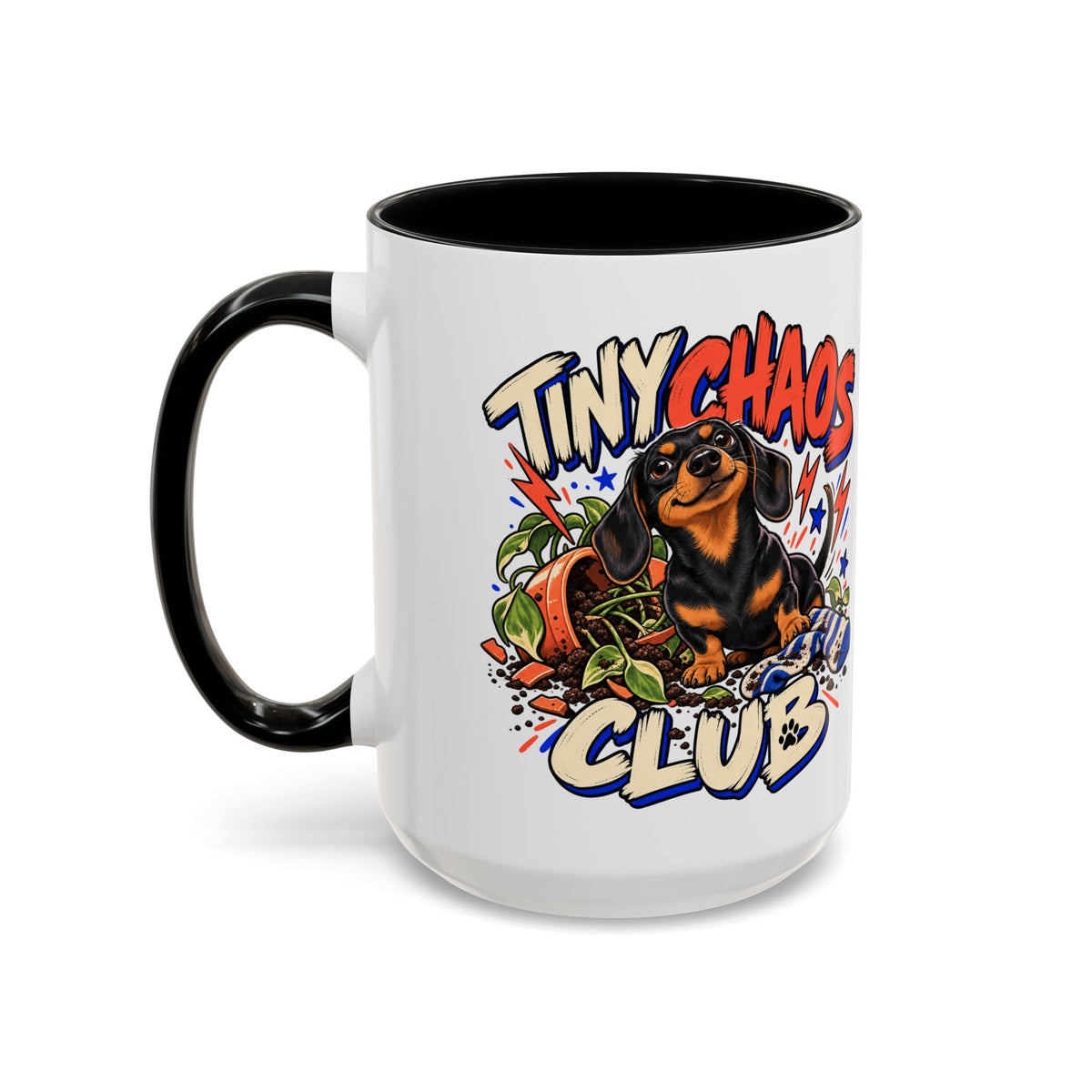 Tiny Chaos Club — Custom Pet Portrait Accent Mug