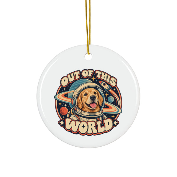Space Cadet — Custom Pet Portrait Keepsake Ornament