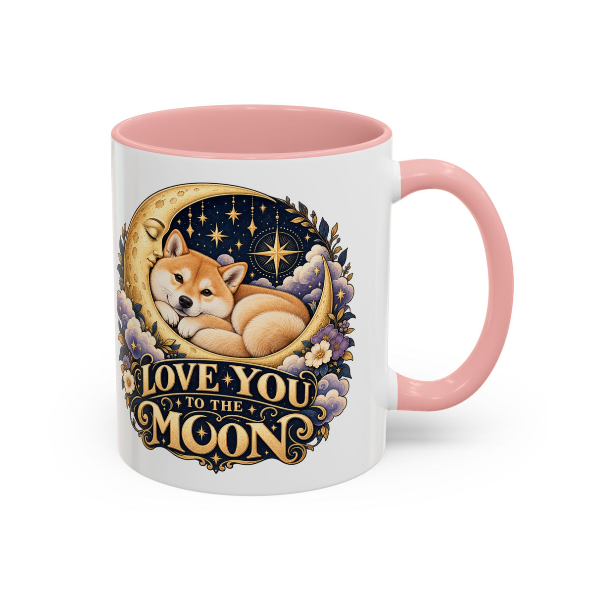 Love You to the Moon — Custom Pet Portrait Accent Mug