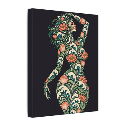 Lunar Tide Reverie — Matte Stretched Canvas