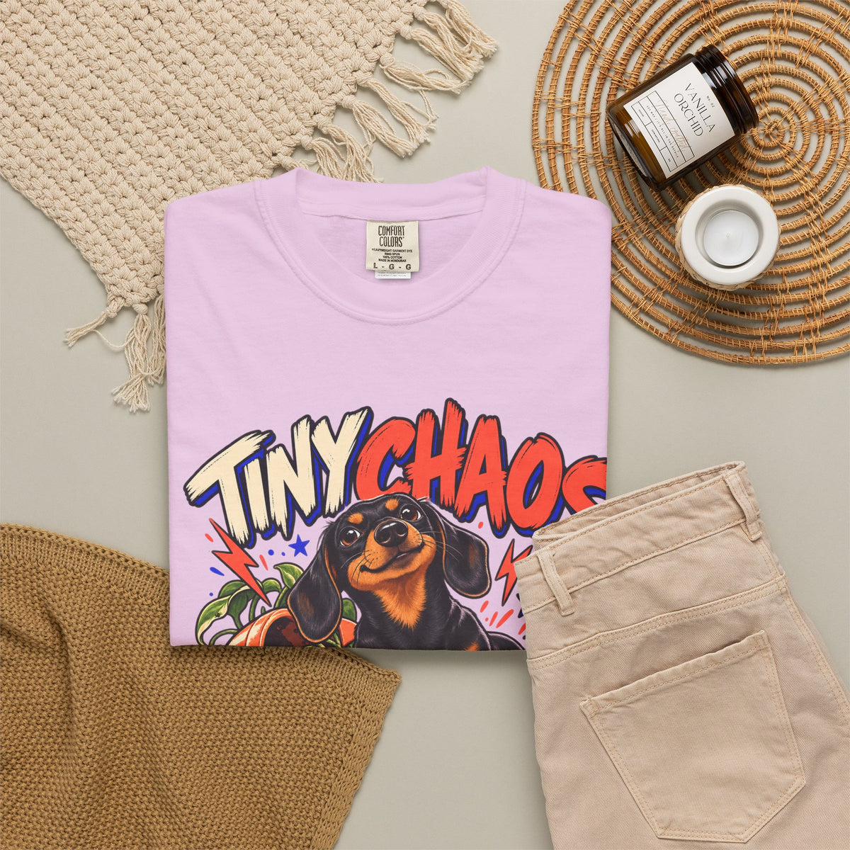 Tiny Chaos Club — Custom Pet Portrait Premium Tee