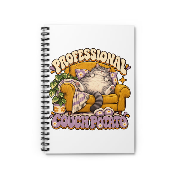 Couch Potato — Custom Pet Portrait Spiral Notebook