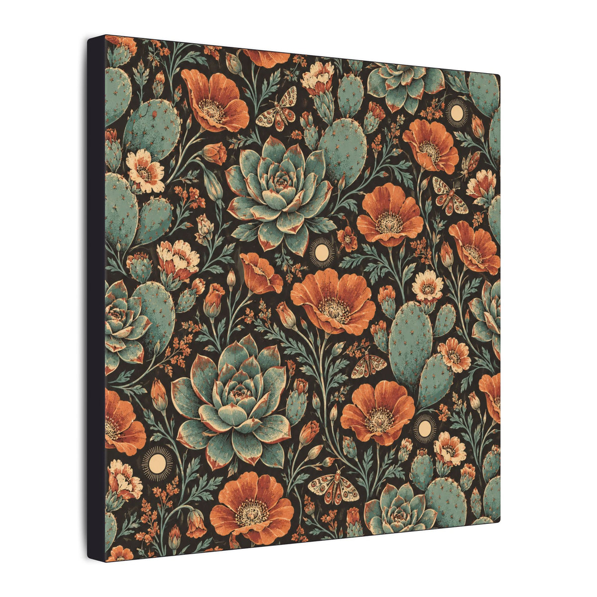 Desert Afterglow Pattern — Matte Stretched Canvas