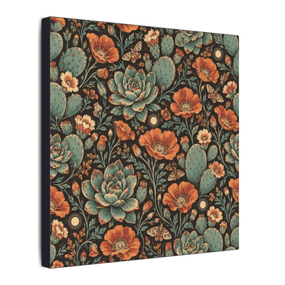 Desert Afterglow Pattern — Matte Stretched Canvas