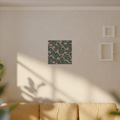 Lunar Tide Pattern — Matte Stretched Canvas