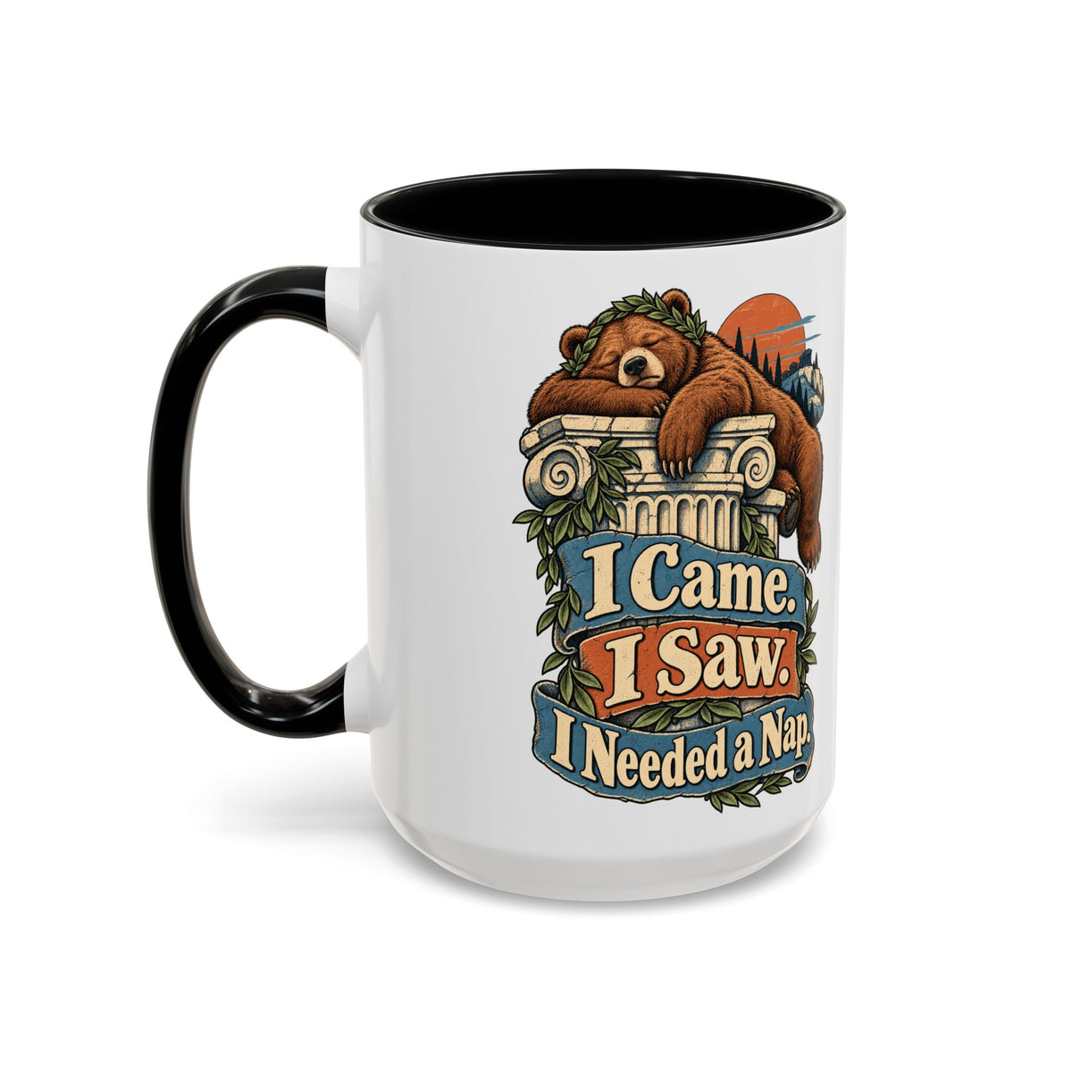 I Came. I Saw. I Needed a Nap. — Accent Mug