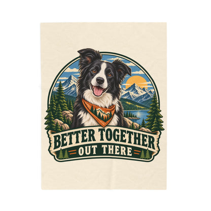 Adventure Buddy — Custom Pet Portrait Plush Blanket