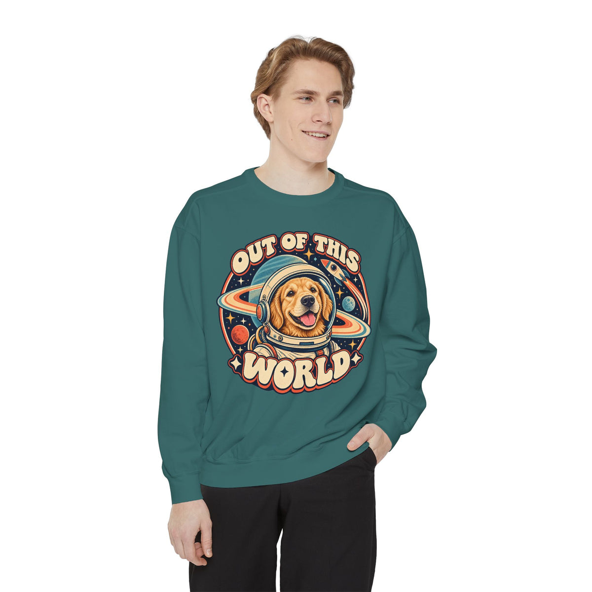 Space Cadet — Custom Pet Portrait Crewneck