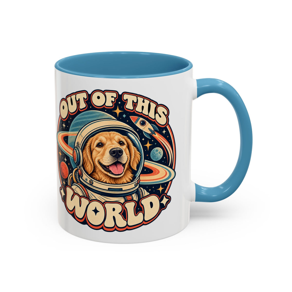 Space Cadet — Custom Pet Portrait Accent Mug