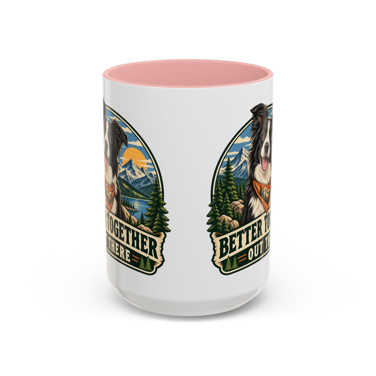 Adventure Buddy — Custom Pet Portrait Accent Mug