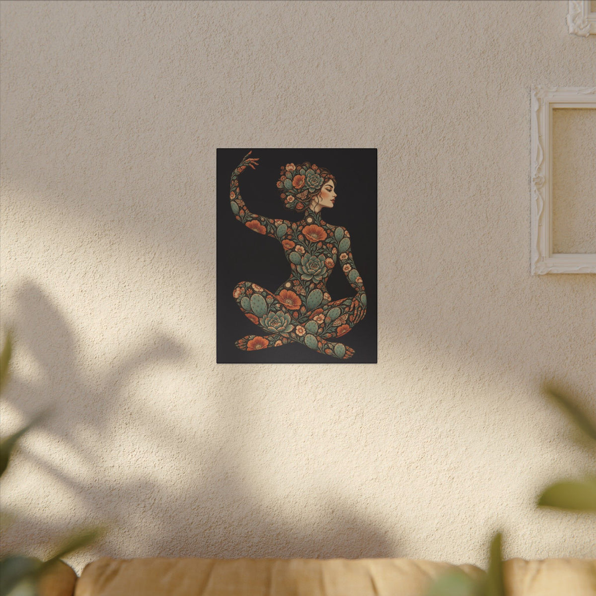 Desert Afterglow Muse — Matte Stretched Canvas