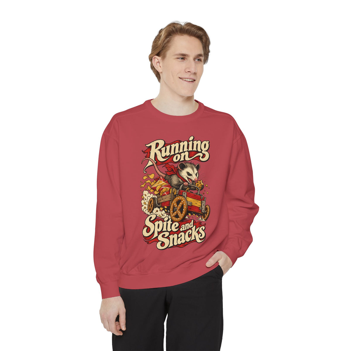 Running on Spite and Snacks — Garment-Dyed Crewneck