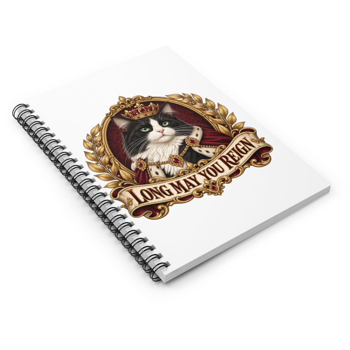 Royal Pet — Custom Pet Portrait Spiral Notebook