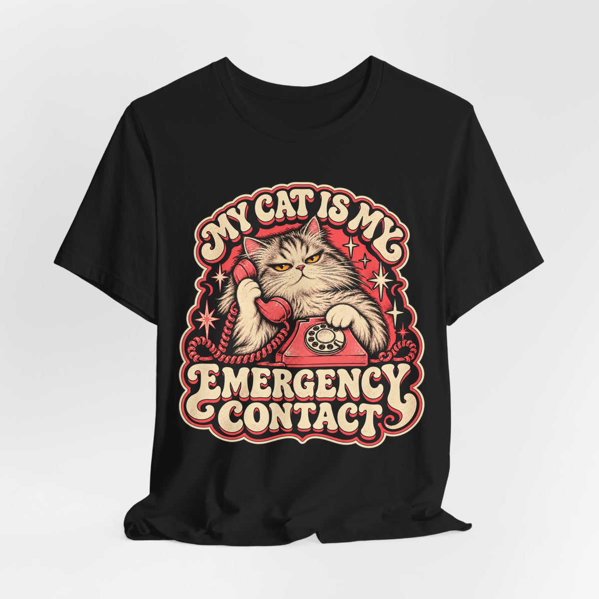 My Cat Is My Emergency Contact — Unisex Tee
