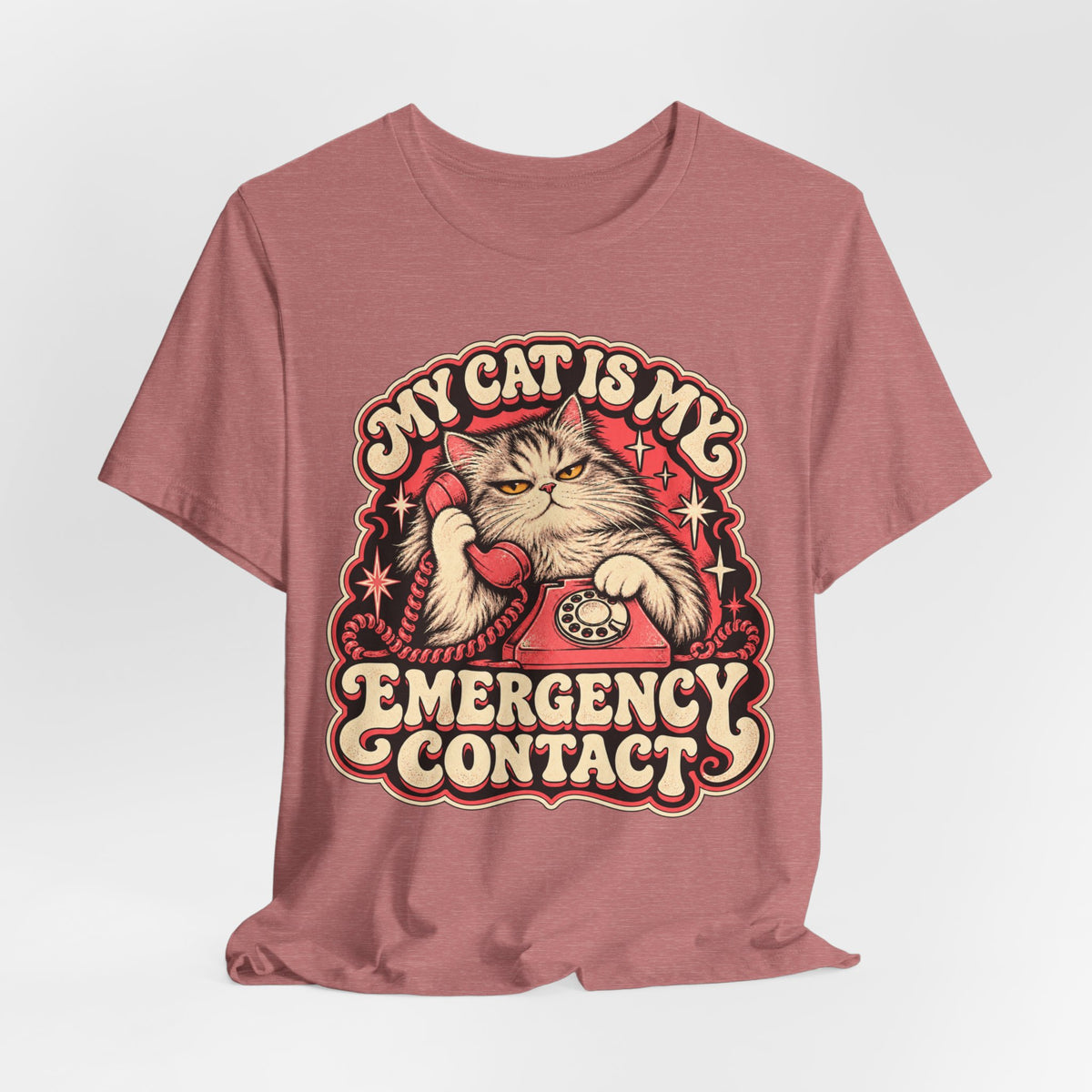 My Cat Is My Emergency Contact — Unisex Tee