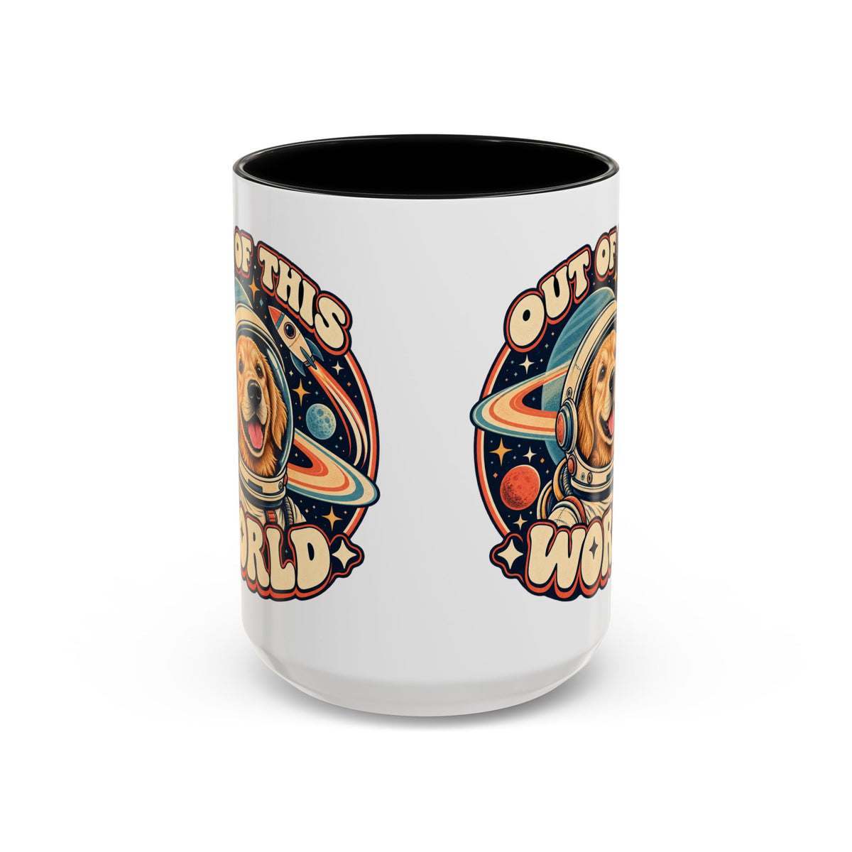 Space Cadet — Custom Pet Portrait Accent Mug