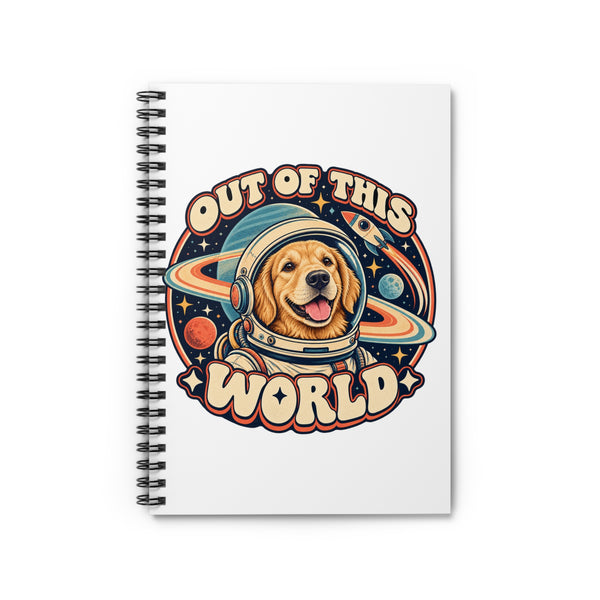 Space Cadet — Custom Pet Portrait Spiral Notebook