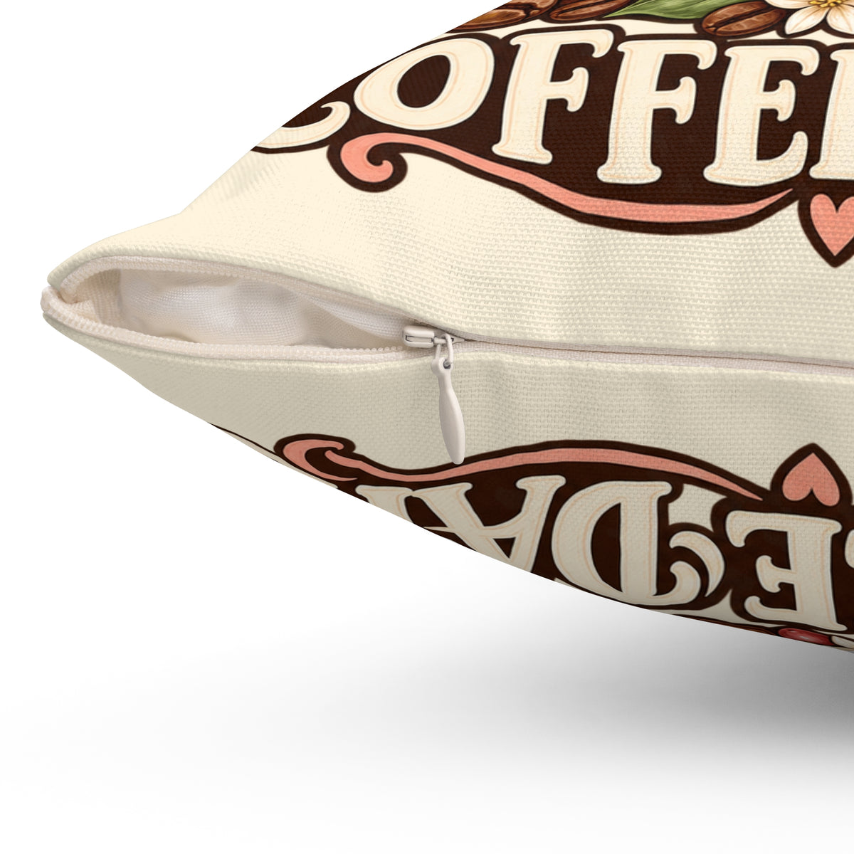 Coffee Companion — Custom Pet Portrait Portrait Pillow