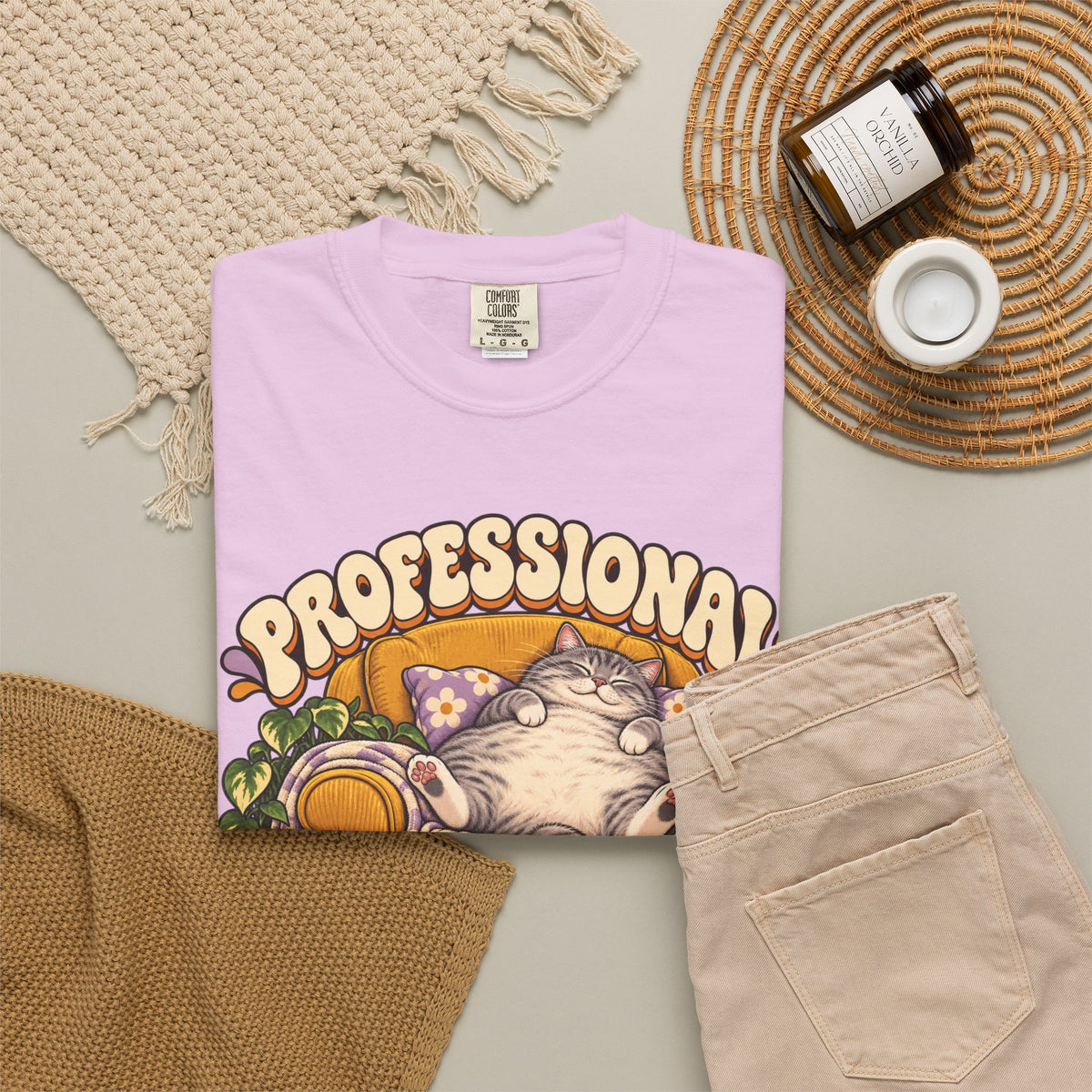 Couch Potato — Custom Pet Portrait Premium Tee