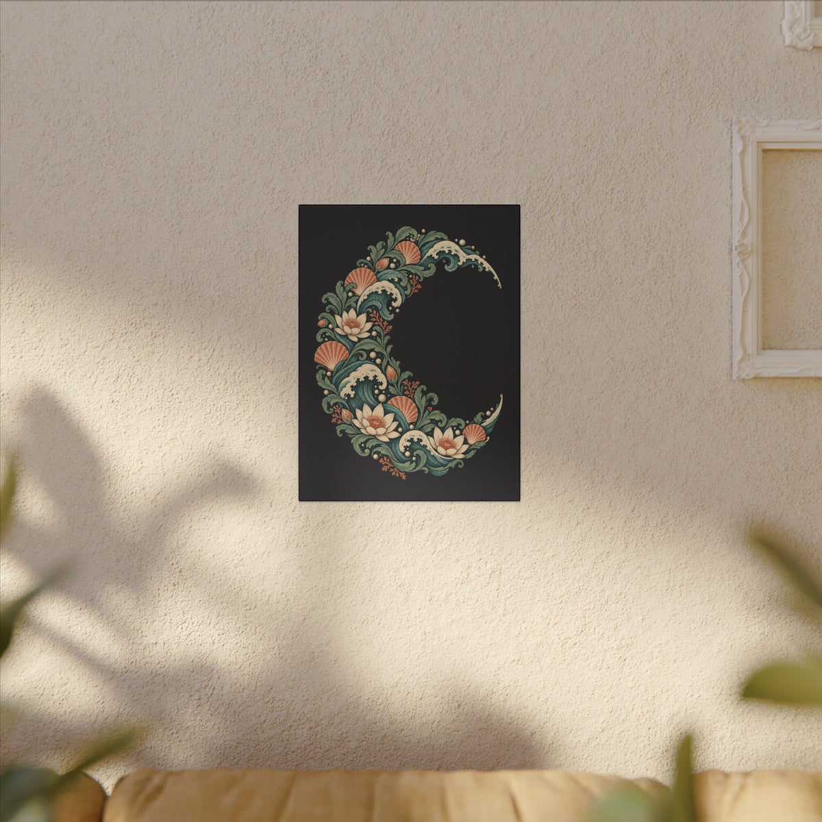 Tidal Crescent — Matte Stretched Canvas