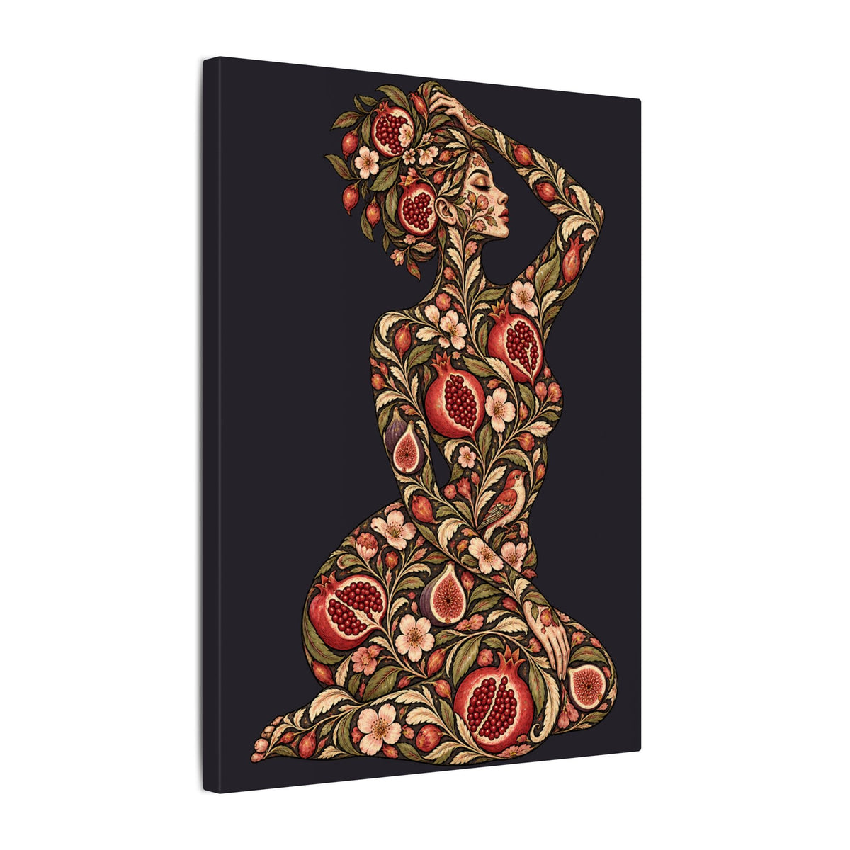 Wild Orchard Reverie — Matte Stretched Canvas