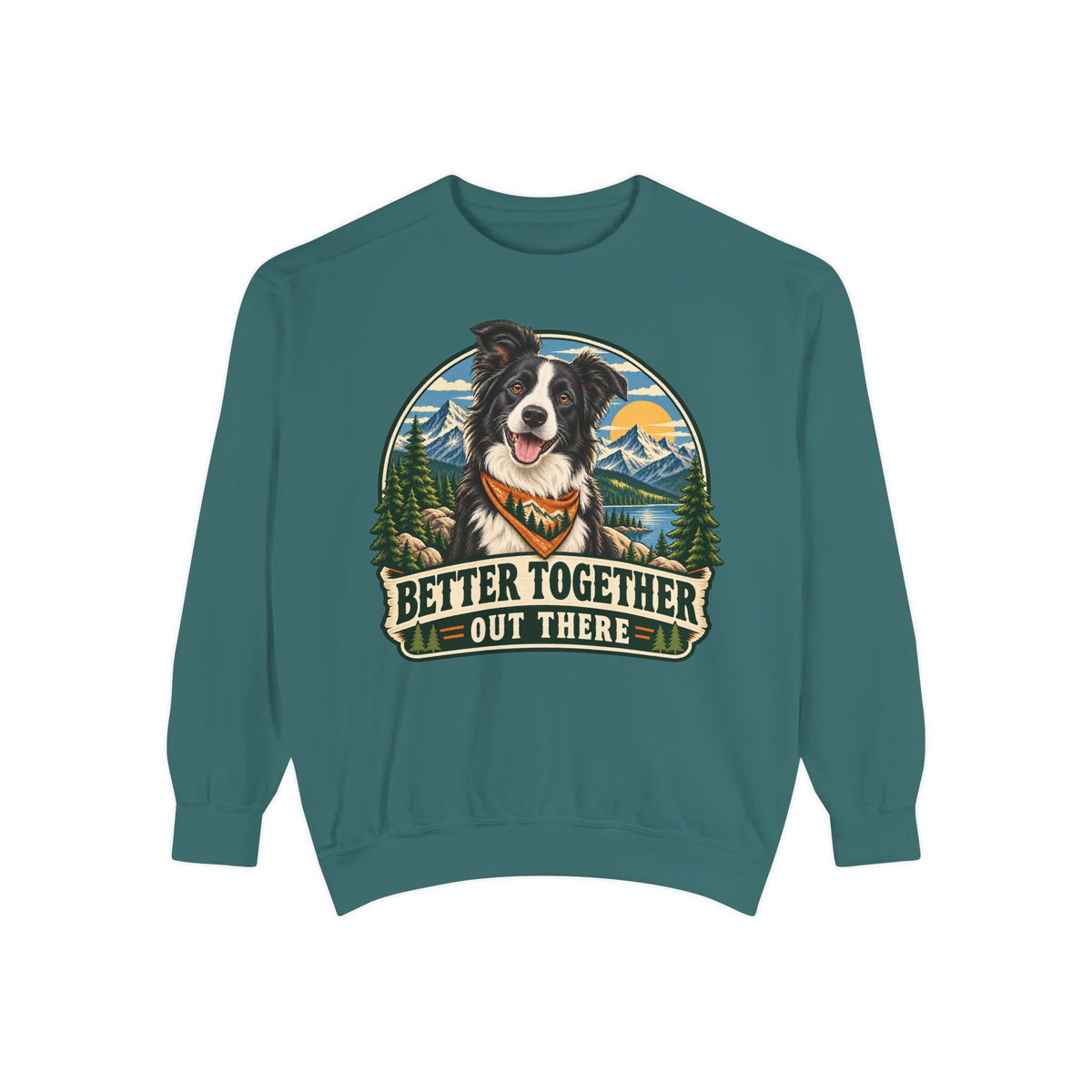 Adventure Buddy — Custom Pet Portrait Crewneck