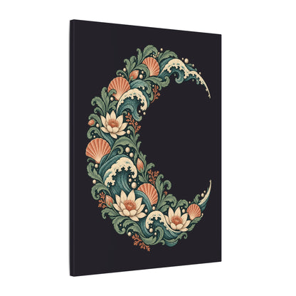Tidal Crescent — Matte Stretched Canvas