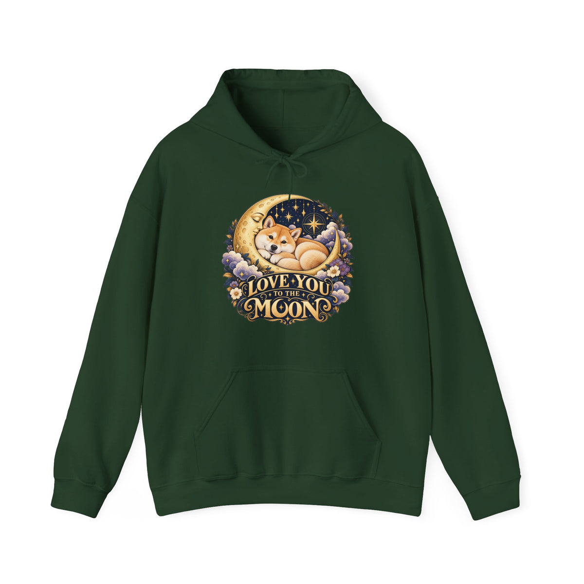Love You to the Moon — Custom Pet Portrait Hoodie