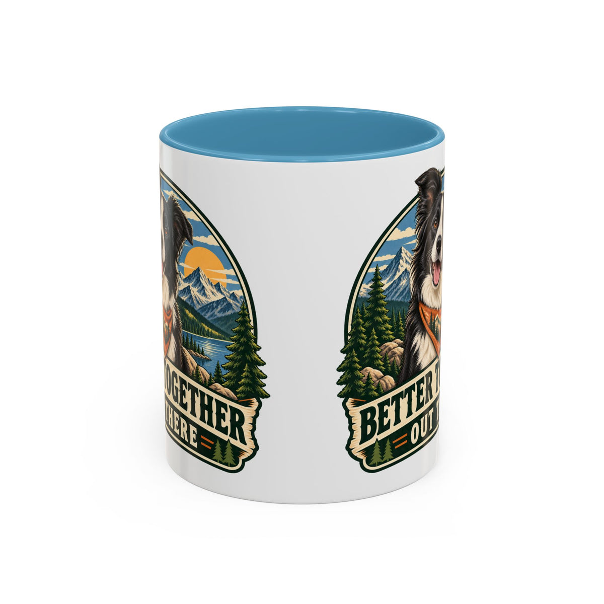 Adventure Buddy — Custom Pet Portrait Accent Mug