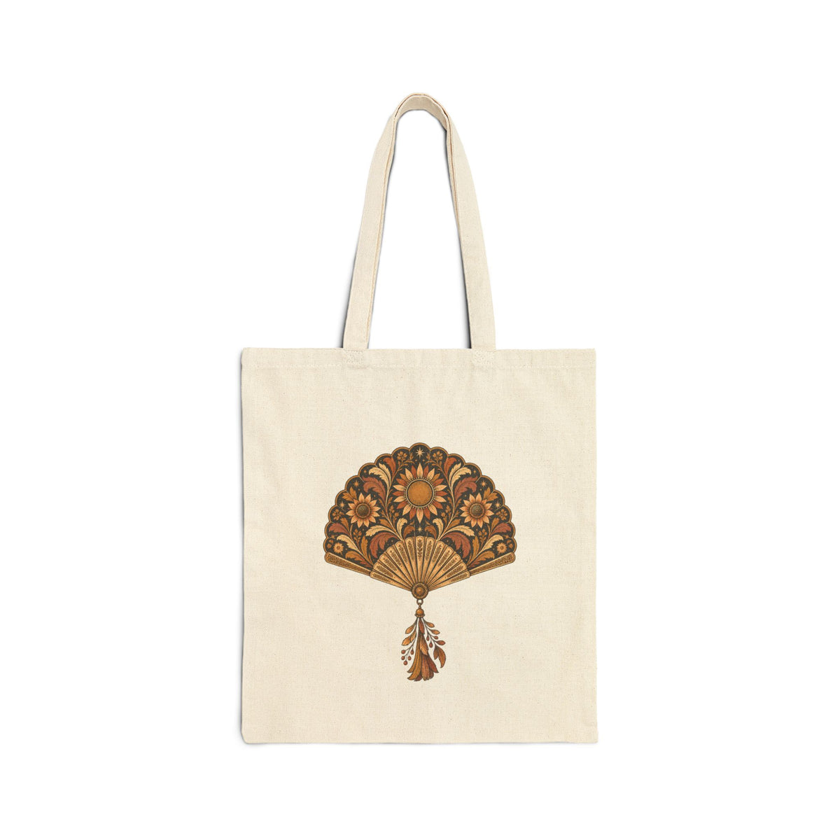 Sunlit Fan — Cotton Canvas Tote