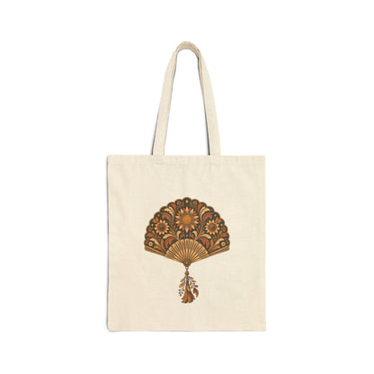Sunlit Fan — Cotton Canvas Tote