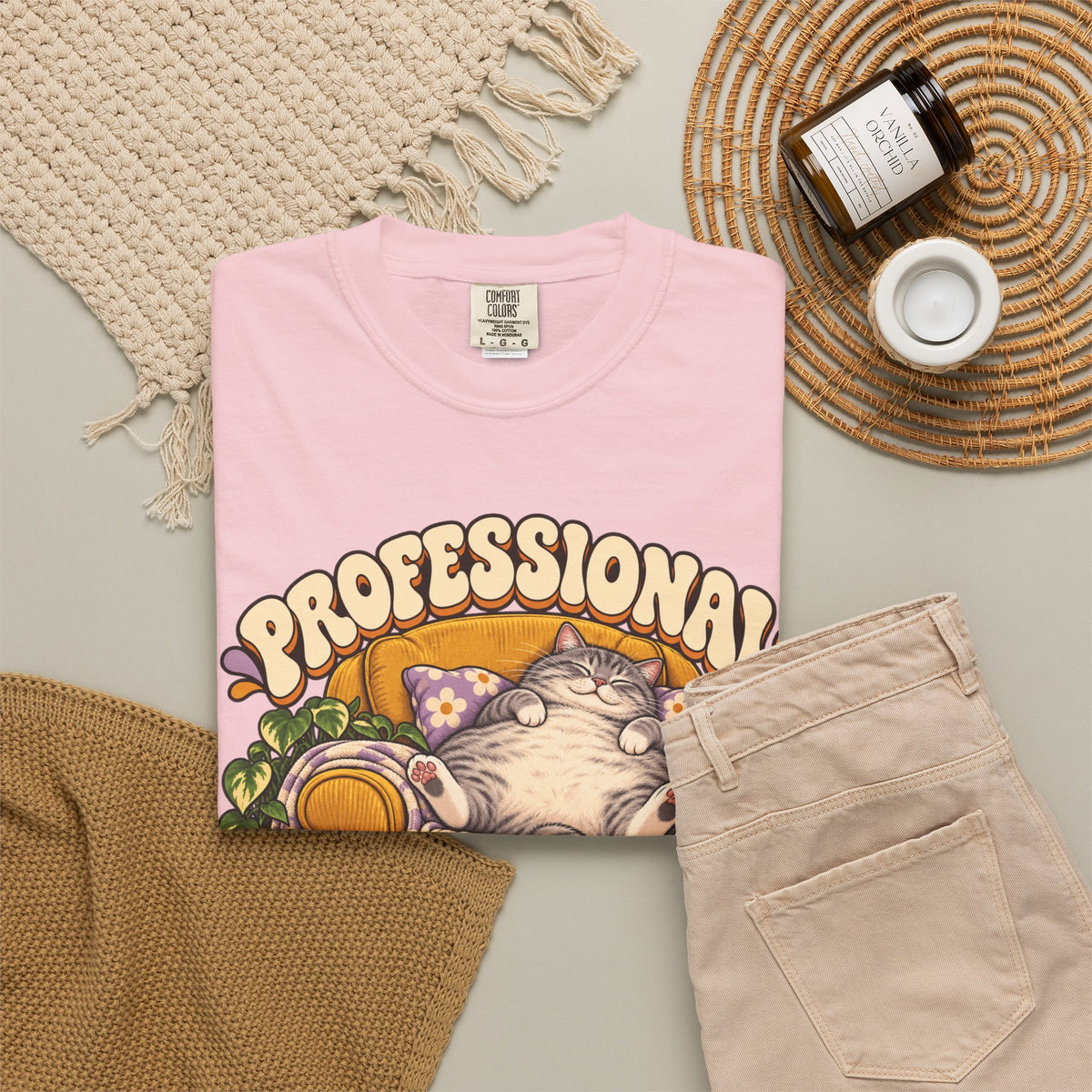 Couch Potato — Custom Pet Portrait Premium Tee