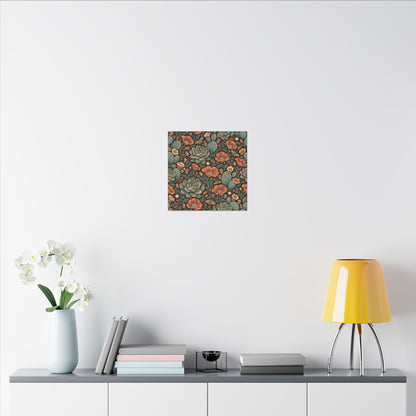 Desert Afterglow Pattern — Matte Stretched Canvas