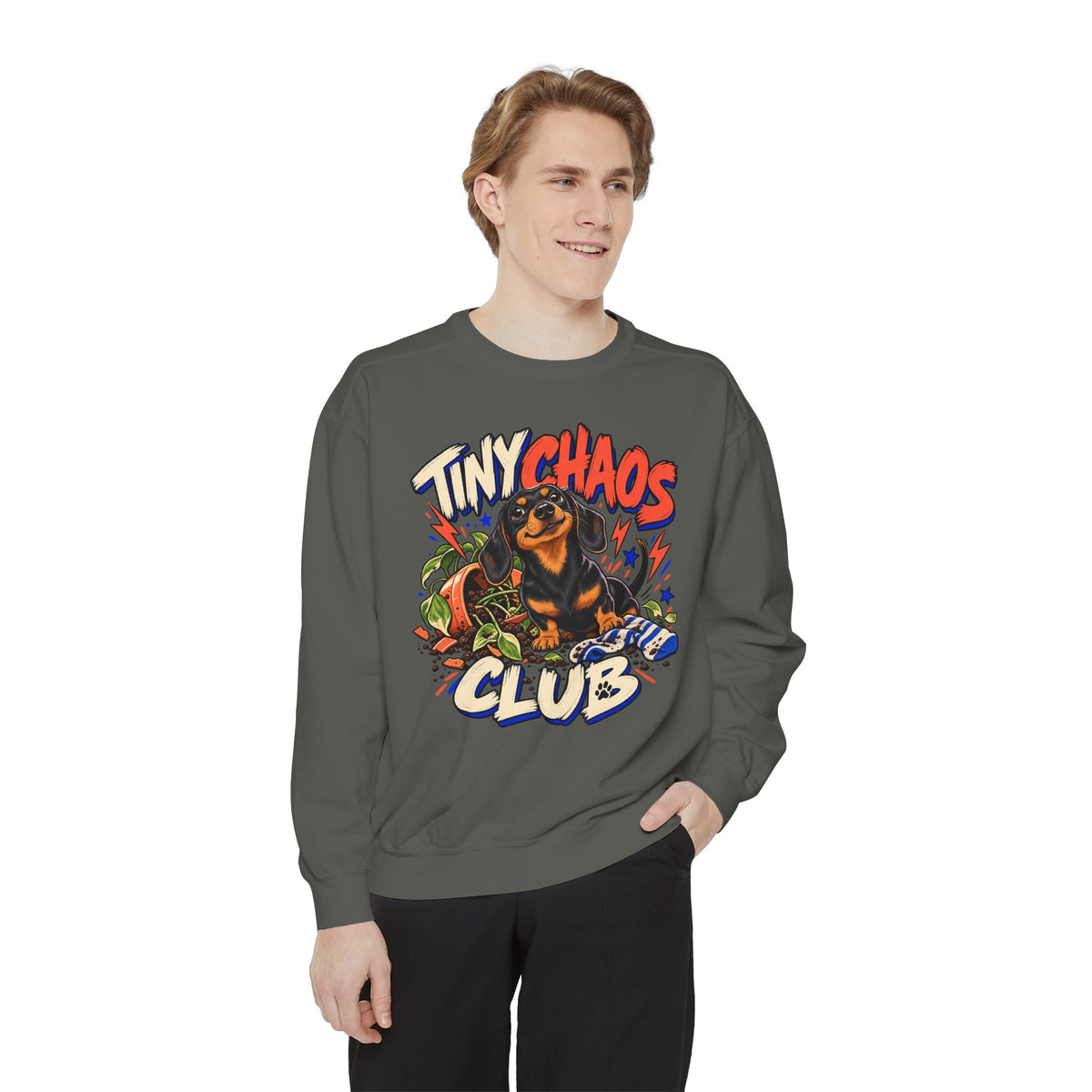 Tiny Chaos Club — Custom Pet Portrait Crewneck
