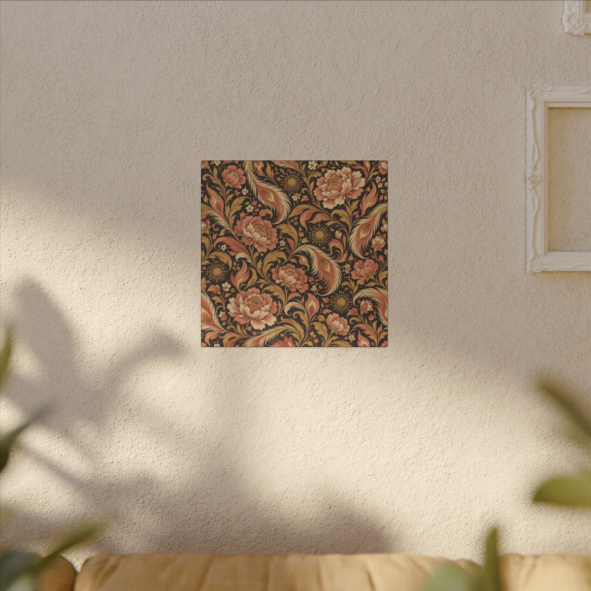 Phoenix Petals Pattern — Matte Stretched Canvas
