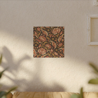 Phoenix Petals Pattern — Matte Stretched Canvas