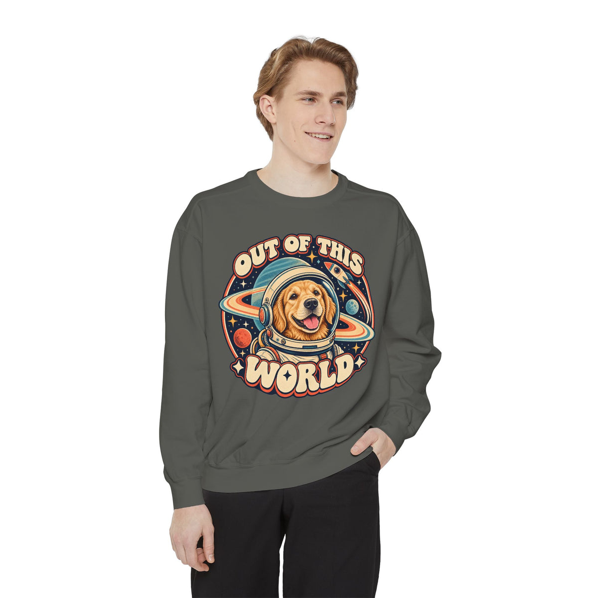 Space Cadet — Custom Pet Portrait Crewneck