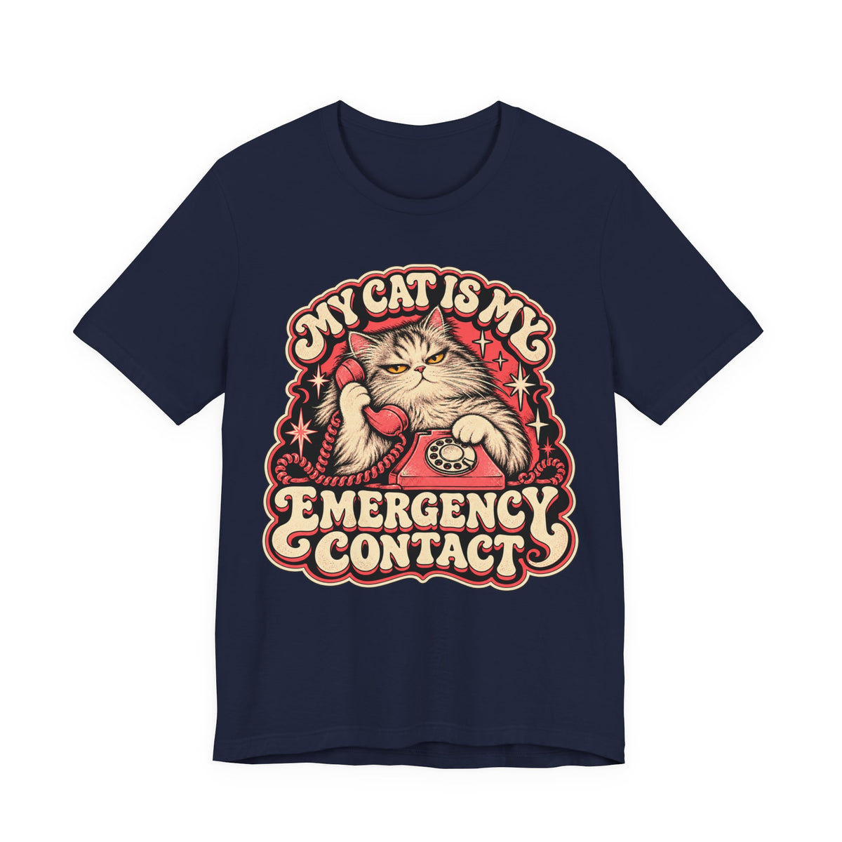 My Cat Is My Emergency Contact — Unisex Tee
