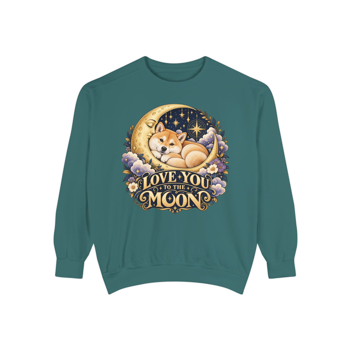 Love You to the Moon — Custom Pet Portrait Crewneck