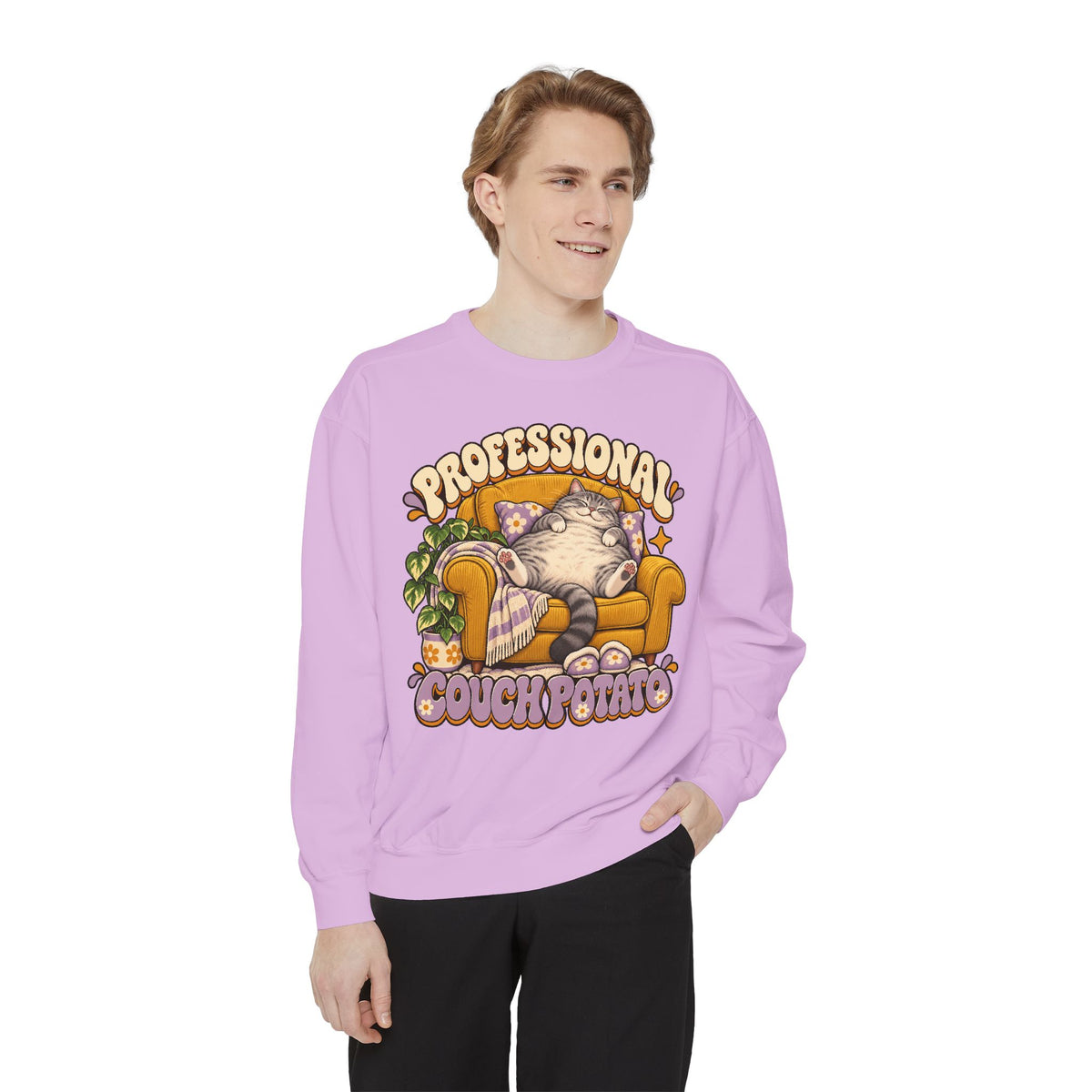 Couch Potato — Custom Pet Portrait Crewneck