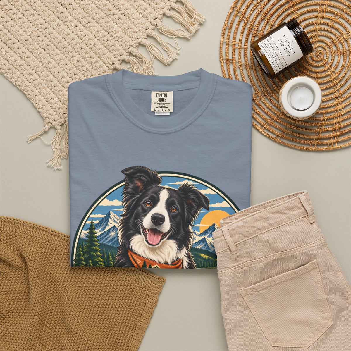 Adventure Buddy — Custom Pet Portrait Premium Tee