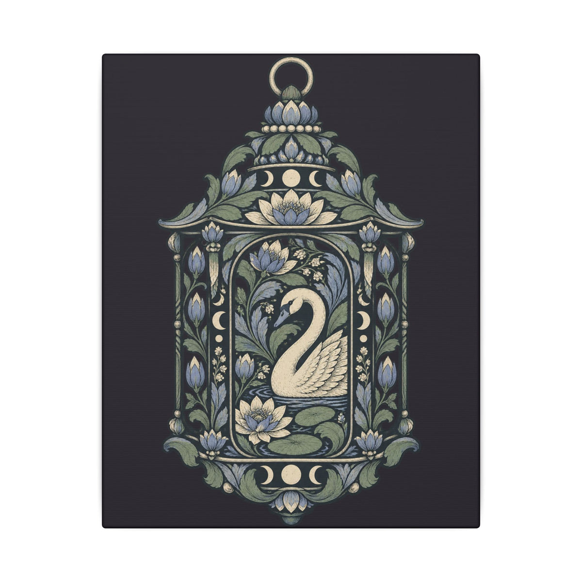Moonwater Lantern — Matte Stretched Canvas