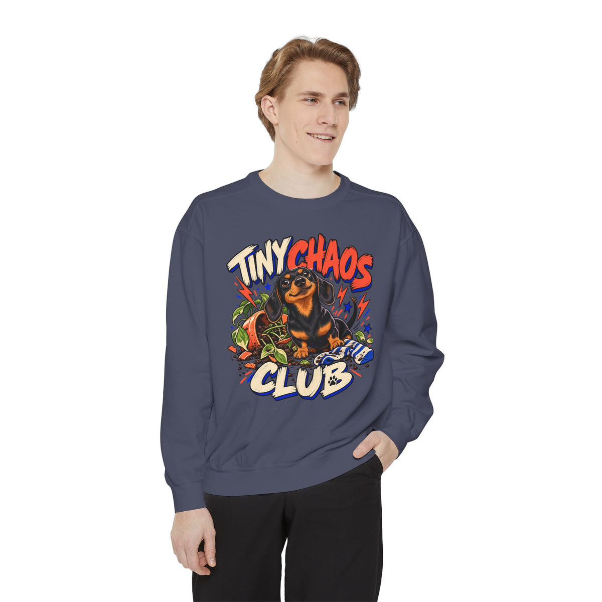 Tiny Chaos Club — Custom Pet Portrait Crewneck