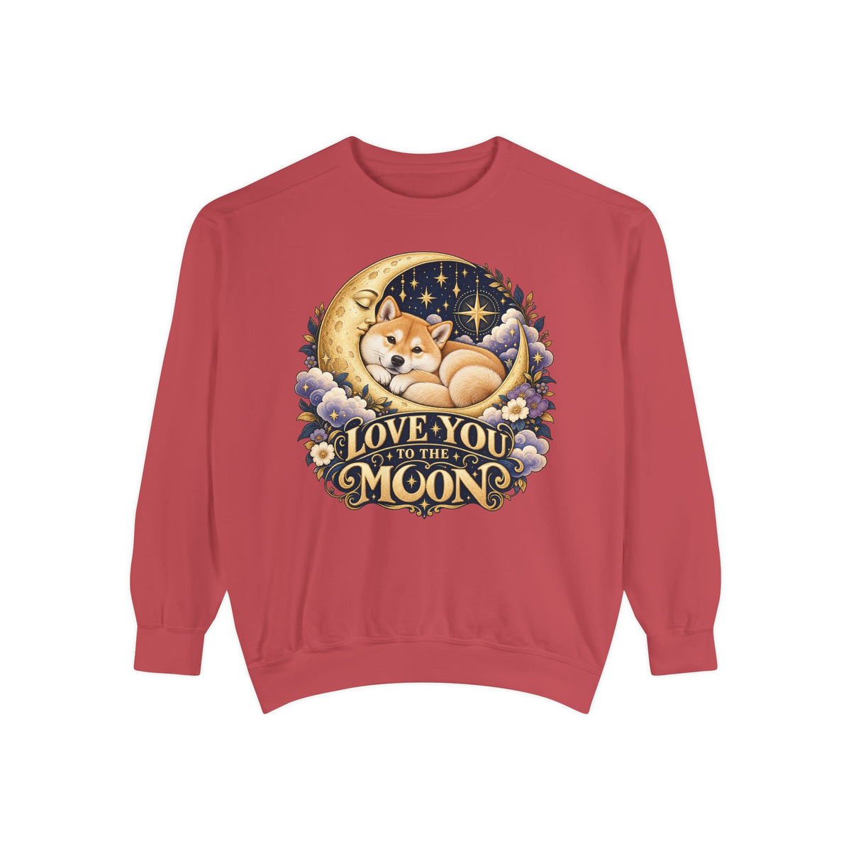 Love You to the Moon — Custom Pet Portrait Crewneck
