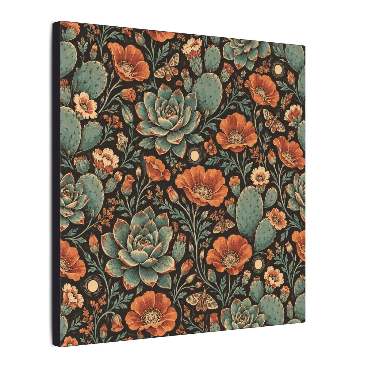 Desert Afterglow Pattern — Matte Stretched Canvas